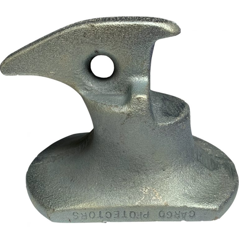 Cargo Protectors MP105 pintle hitch lock with Cargo Protectors logo on body of pintle hitch lock.