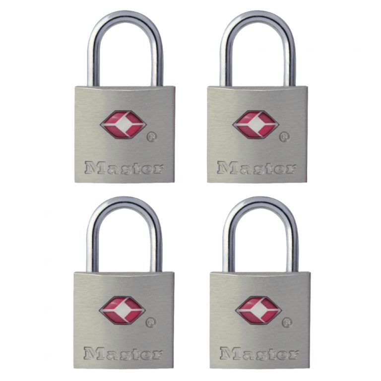 Master Lock 4683Q TSA travel padlocks four pack.